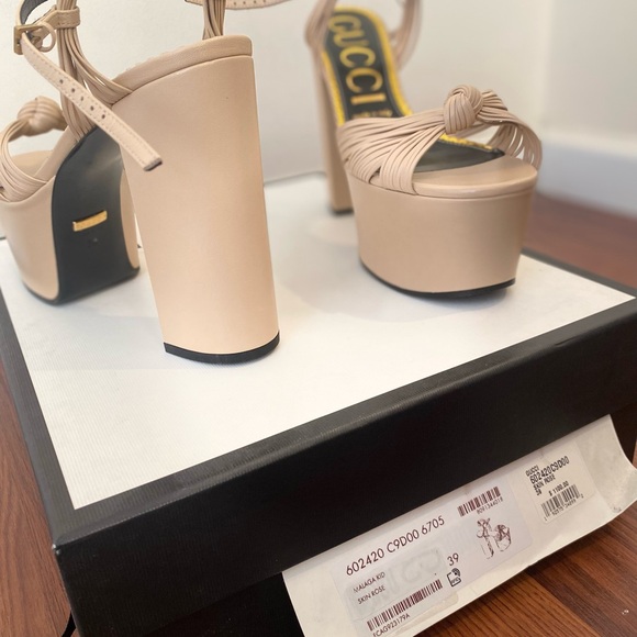 Gucci Shoes - Gucci Women's Beige Platform Heels